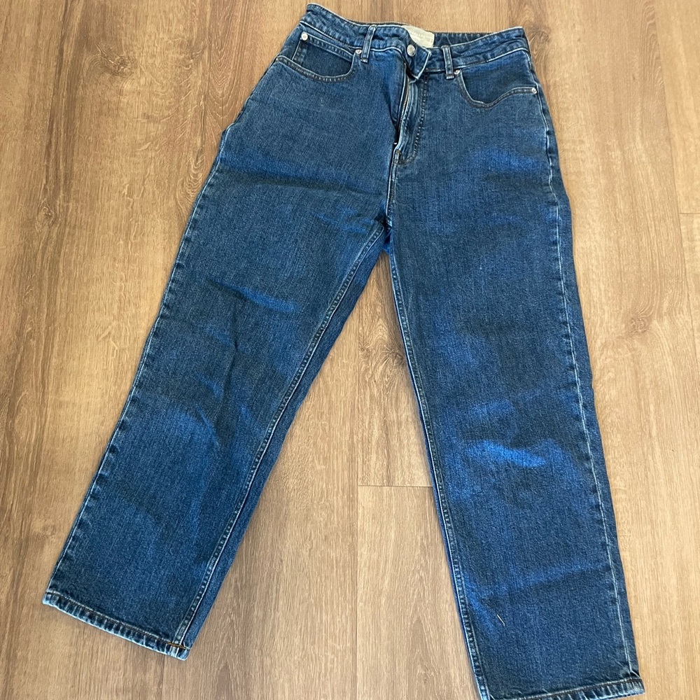 Everlane Relaxed Fit Jeans in Dark Blue Denim Sz 30